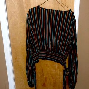 Rock&Roll Cowgirl Pallazo Stripped Top